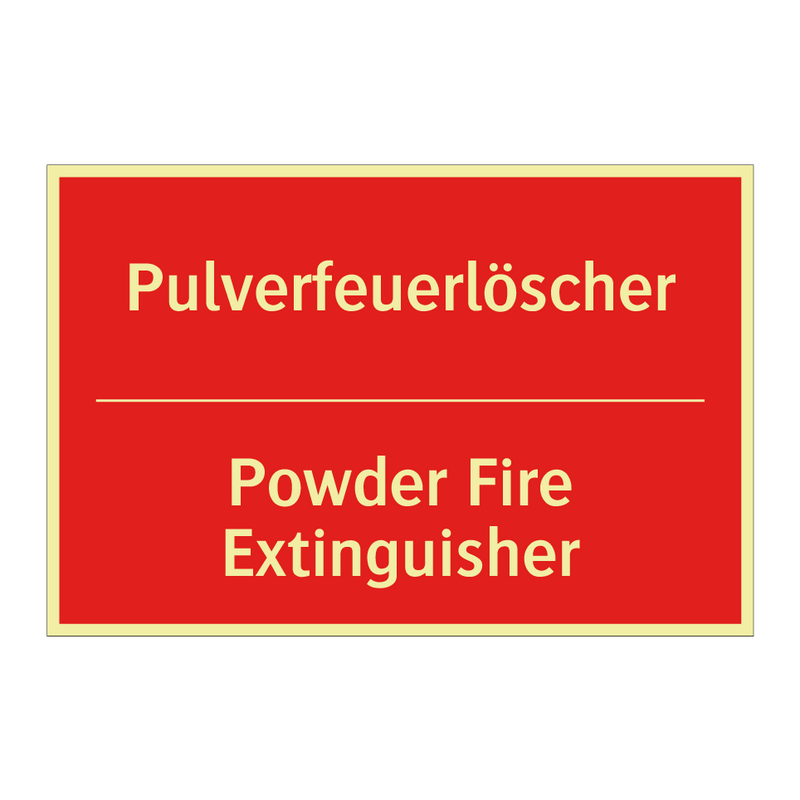 Pulverfeuerlöscher - Powder Fire Extinguisher