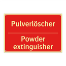 Pulverlöscher - Powder extinguisher