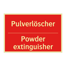 Pulverlöscher - Powder extinguisher