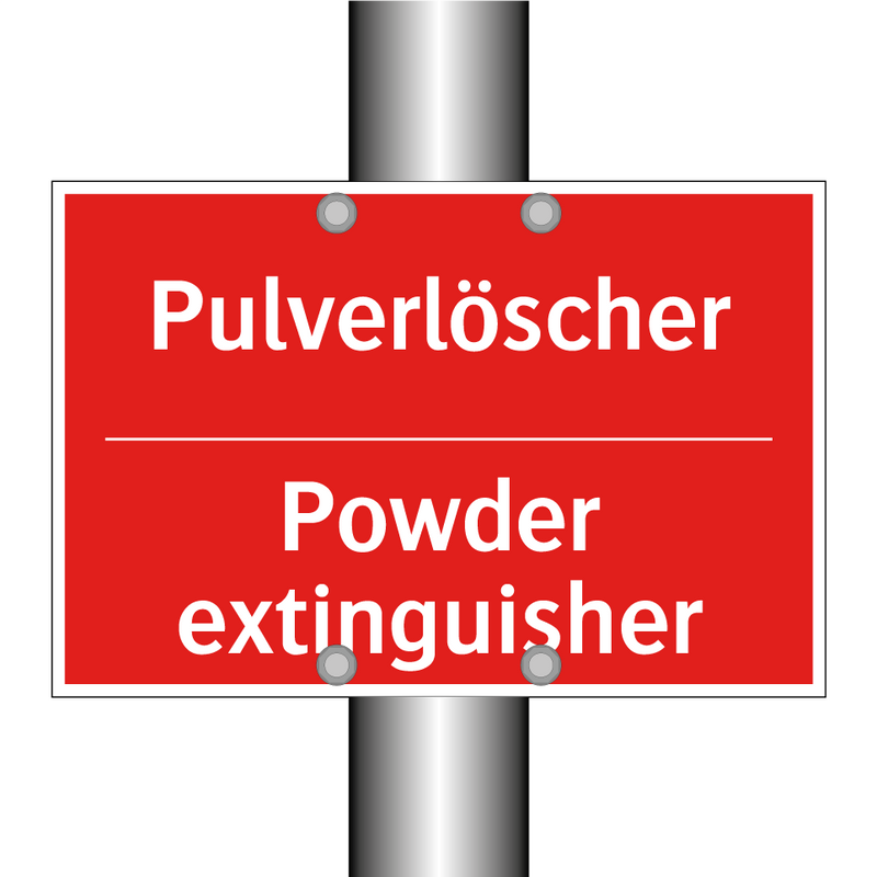 Pulverlöscher - Powder extinguisher