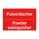 Pulverlöscher - Powder extinguisher