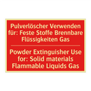 Pulverlöscher Verwenden für: Feste /.../ - Powder Extinguisher Use for: Solid /.../