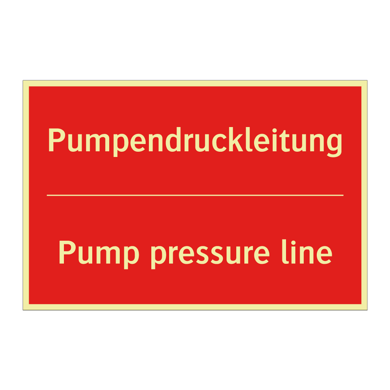 Pumpendruckleitung - Pump pressure line