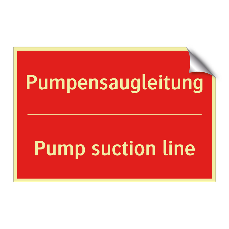 Pumpensaugleitung - Pump suction line