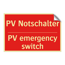 PV Notschalter - PV emergency switch