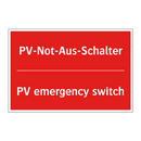 PV-Not-Aus-Schalter - PV emergency switch