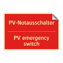 PV-Notausschalter - PV emergency switch