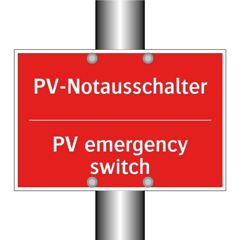 PV-Notausschalter - PV emergency switch