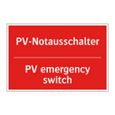 PV-Notausschalter - PV emergency switch