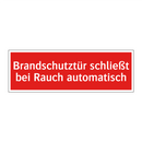 Brandschutztür schließt bei Rauch automatisch