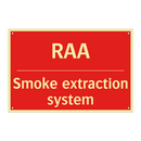 RAA - Smoke extraction system