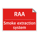 RAA - Smoke extraction system