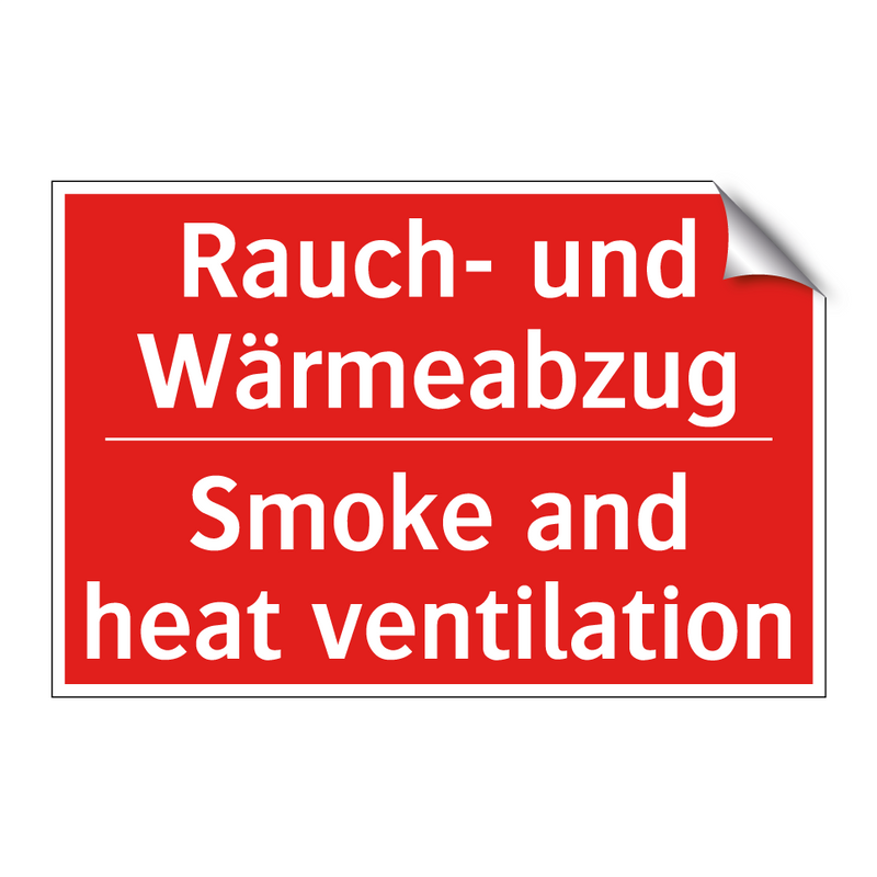 Rauch- und Wärmeabzug - Smoke and heat ventilation
