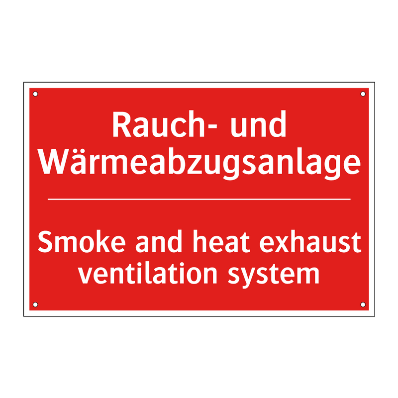 Rauch- und Wärmeabzugsanlage - Smoke and heat exhaust ventilation /.../