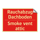 Rauchabzug Dachboden - Smoke vent attic