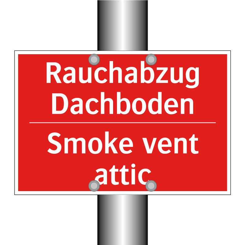 Rauchabzug Dachboden - Smoke vent attic