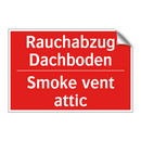 Rauchabzug Dachboden - Smoke vent attic