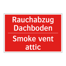 Rauchabzug Dachboden - Smoke vent attic
