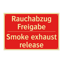 Rauchabzug Freigabe - Smoke exhaust release