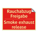 Rauchabzug Freigabe - Smoke exhaust release