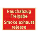 Rauchabzug Freigabe - Smoke exhaust release