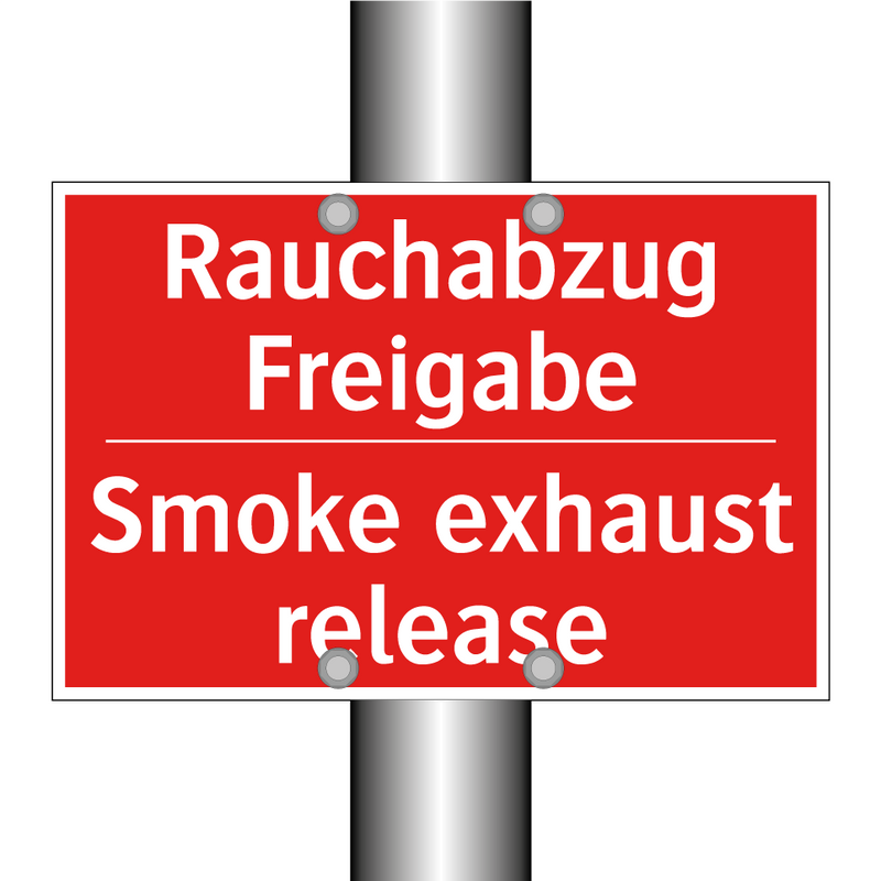 Rauchabzug Freigabe - Smoke exhaust release