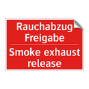 Rauchabzug Freigabe - Smoke exhaust release
