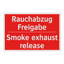 Rauchabzug Freigabe - Smoke exhaust release