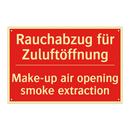Rauchabzug für Zuluftöffnung - Make-up air opening smoke extraction/.../
