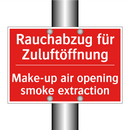 Rauchabzug für Zuluftöffnung - Make-up air opening smoke extraction/.../