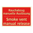 Rauchabzug manuelle Auslösung - Smoke vent manual release