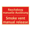 Rauchabzug manuelle Auslösung - Smoke vent manual release