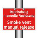 Rauchabzug manuelle Auslösung - Smoke vent manual release