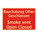 Rauchabzug Offen Geschlossen - Smoke vent Open Closed
