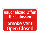 Rauchabzug Offen Geschlossen - Smoke vent Open Closed
