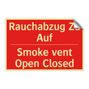 Rauchabzug Zu Auf - Smoke vent Open Closed