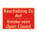 Rauchabzug Zu Auf - Smoke vent Open Closed