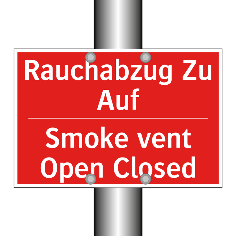 Rauchabzug Zu Auf - Smoke vent Open Closed