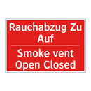Rauchabzug Zu Auf - Smoke vent Open Closed