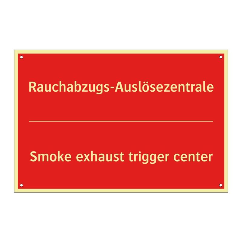 Rauchabzugs-Auslösezentrale - Smoke exhaust trigger center
