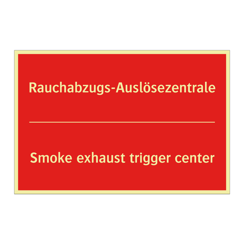 Rauchabzugs-Auslösezentrale - Smoke exhaust trigger center