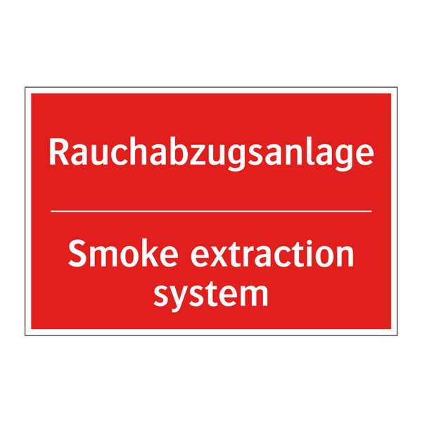Rauchabzugsanlage - Smoke extraction system