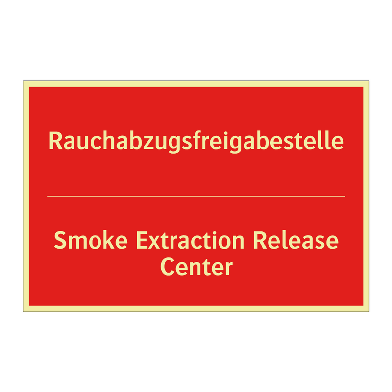 Rauchabzugsfreigabestelle - Smoke Extraction Release Center/.../