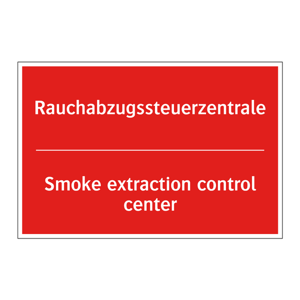 Rauchabzugssteuerzentrale - Smoke extraction control center/.../
