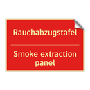 Rauchabzugstafel - Smoke extraction panel