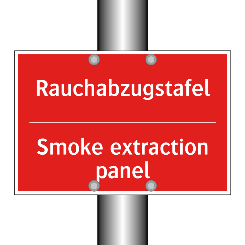 Rauchabzugstafel - Smoke extraction panel