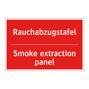 Rauchabzugstafel - Smoke extraction panel