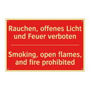 Rauchen, offenes Licht und Feuer /.../ - Smoking, open flames, and fire /.../