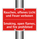 Rauchen, offenes Licht und Feuer /.../ - Smoking, open flames, and fire /.../