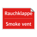 Rauchklappe - Smoke vent